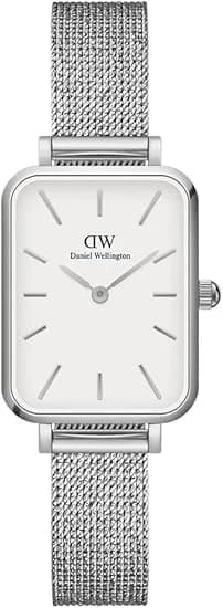 Montre Daniel Wellington Quadro Pressed Sterling DW00100438 Rectangulaire en maille milanaise