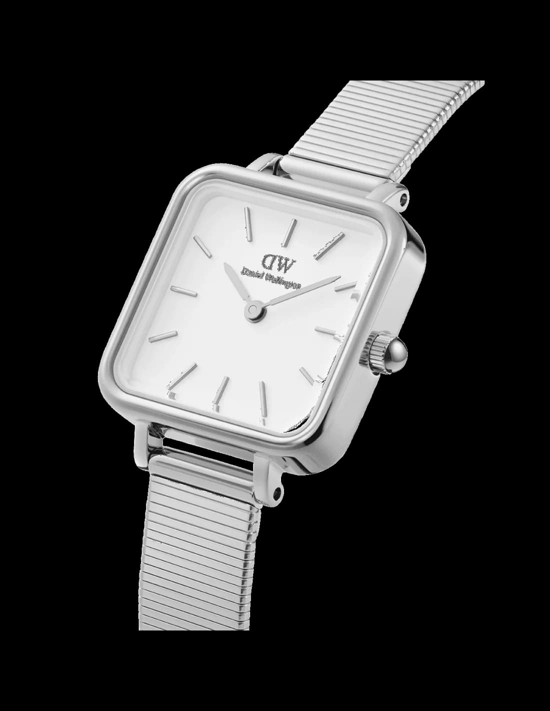 Daniel Wellington Quadro Studio Square Silver White Dial Women's Watch vue 3