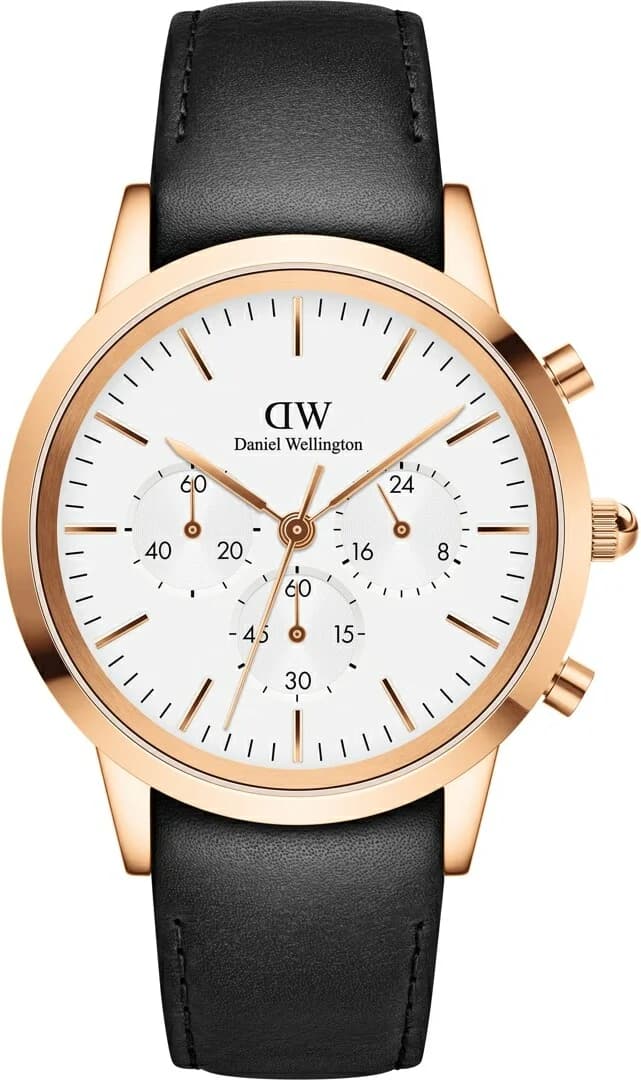 Daniel Wellington DW00100646 vue de côté, bracelet cuir