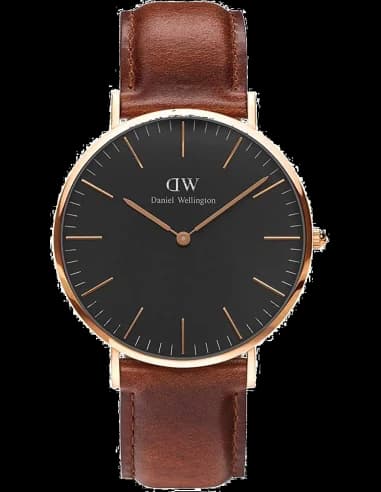 Montre Daniel Wellington DW00100136 Classic Black ST Mawes Rose Gold 36mm