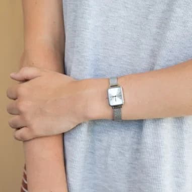 Montre Daniel Wellington DW00100486 femme verso boîtier argent