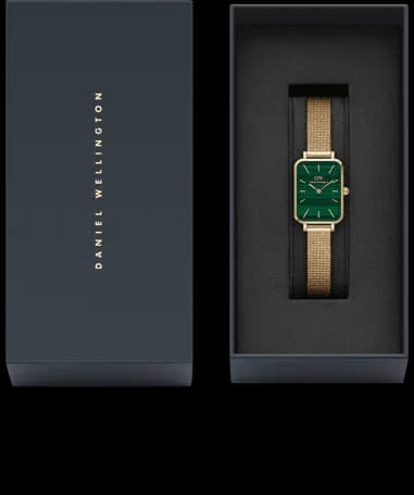 Daniel Wellington DW00100561 côté fond de boîtier or rose