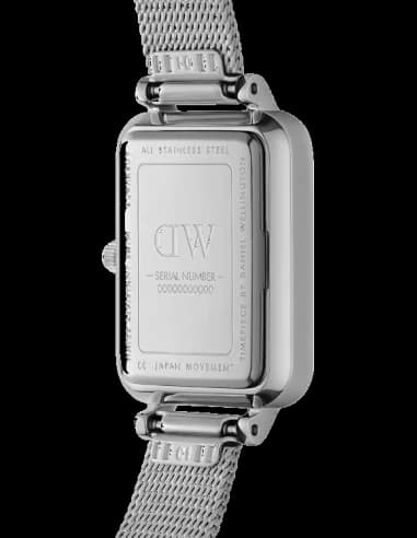 Montre Daniel Wellington DW00100581 femme détail cadran noir