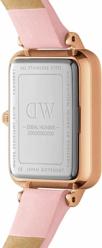 Montre Daniel Wellington DW00100636 femme détail cadran rose