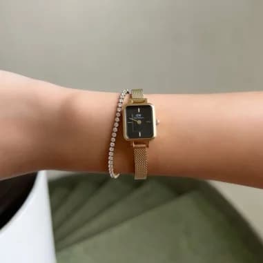 Montre Daniel Wellington DW00100647 femme verso boîtier or rose