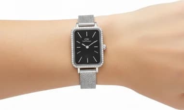 Montre Daniel Wellington DW00100667 femme verso boîtier argent