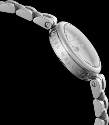 Montre Daniel Wellington DW00100719 femme détail cadran argent