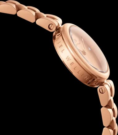 Montre Daniel Wellington DW00100720 femme détail cadran or rose