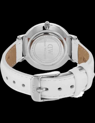 Montre Daniel Wellington DW00100190 femme détail cadran blanc