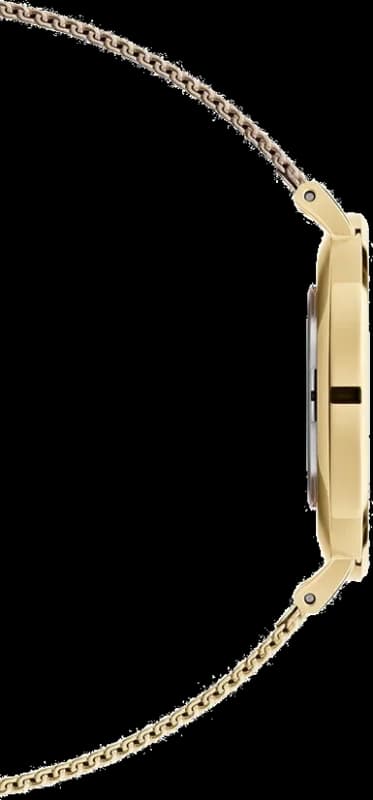Montre Daniel Wellington Petite Evergold DW00100346 en maille milanaise doré jaune vue 2