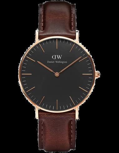 Montre Femme Daniel Wellington Classic Black Bristol Rose Gold DW00100137