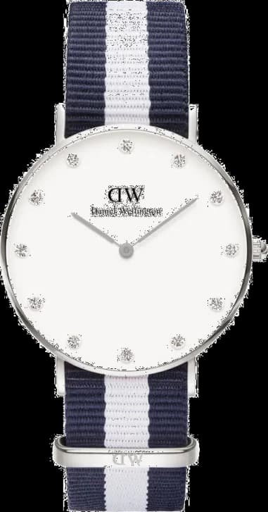 Montre Femme Daniel Wellington Classy Glasgow 0963DW bracelet bicolore en tissu