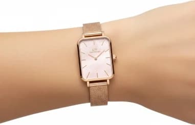 Montre Daniel Wellington DW00100510 femme verso boîtier or rose
