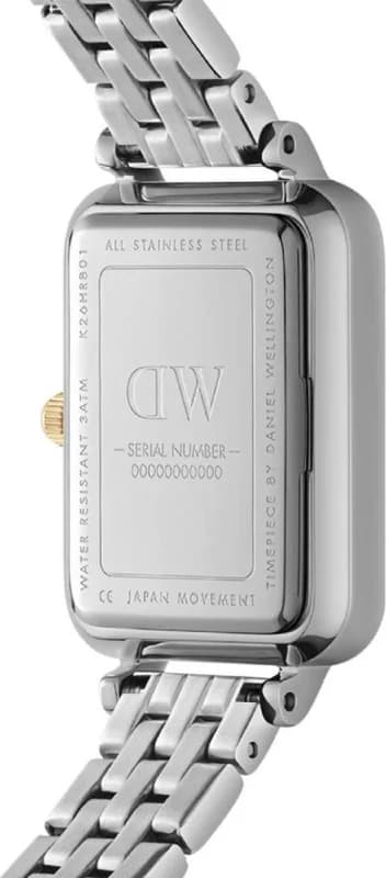 Montre Daniel Wellington DW00100625 femme détail cadran blanc