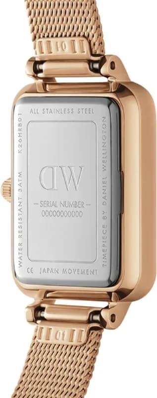 Montre Daniel Wellington DW00100669 femme détail cadran rose