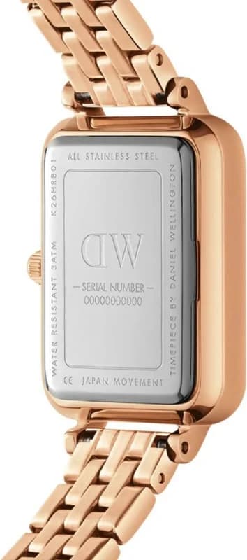 Montre Daniel Wellington DW00100672 femme détail cadran blanc