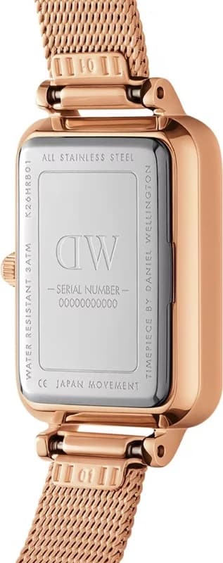 Montre Daniel Wellington DW00100674 femme détail cadran blanc