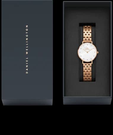 Montre Daniel Wellington DW00100613 femme verso boîtier or rose