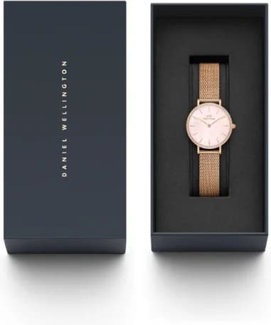 Montre Femme Daniel Wellington Petite Lumine Bezel Melrose DW00100663 cadran rose nacre vue 4