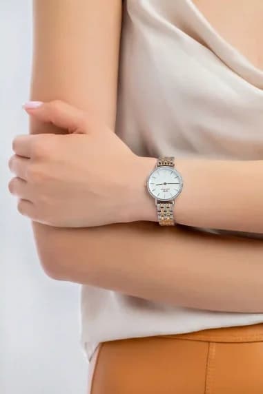 Montre Daniel Wellington DW00100665 femme détail bracelet acier
