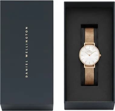 Montre Daniel Wellington DW00100673 femme détail cadran blanc