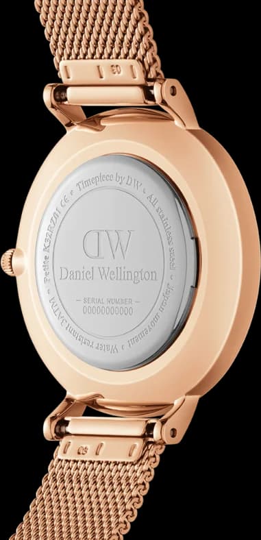 Montre Daniel Wellington DW00100516 femme détail cadran rose