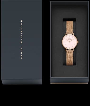 Montre Daniel Wellington DW00100516 femme verso boîtier or rose