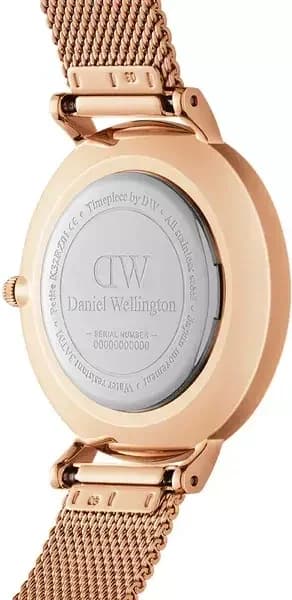 Montre Femme Daniel Wellington Petite Unitone 36mm DW00100472 cadran or rose vue 3