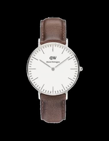 Montre Mixte Daniel Wellington Classic Bristol 0612DW Bracelet en cuir marron