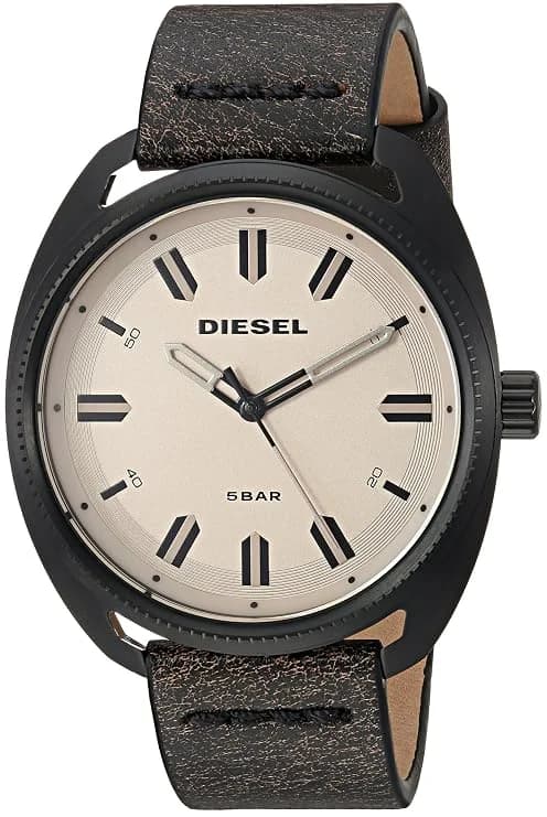 Montre Diesel DZ1836 homme cadran marron bracelet cuir