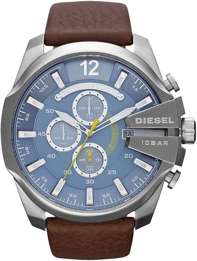 Diesel DZ4281 vue de côté, bracelet cuir