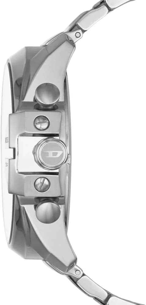 Diesel DZ4308 vue de côté, bracelet acier