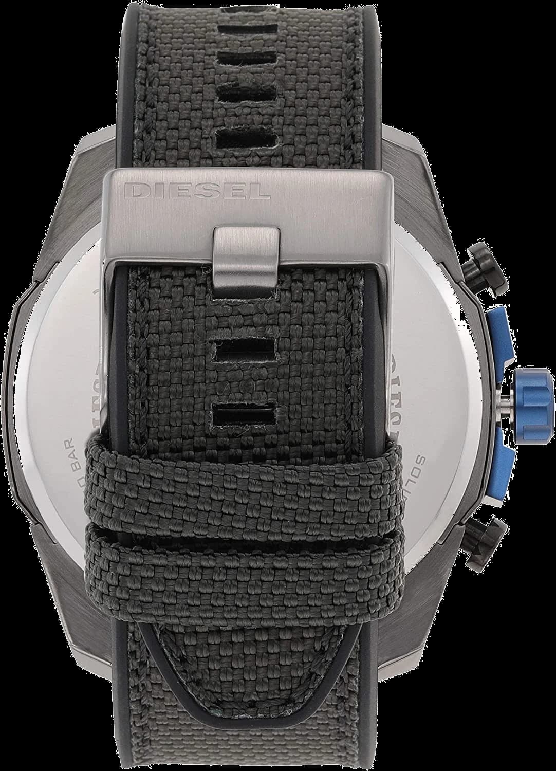 Montre Diesel DZ4500 Mega Chief Bracelet Nylon Gris vue 4
