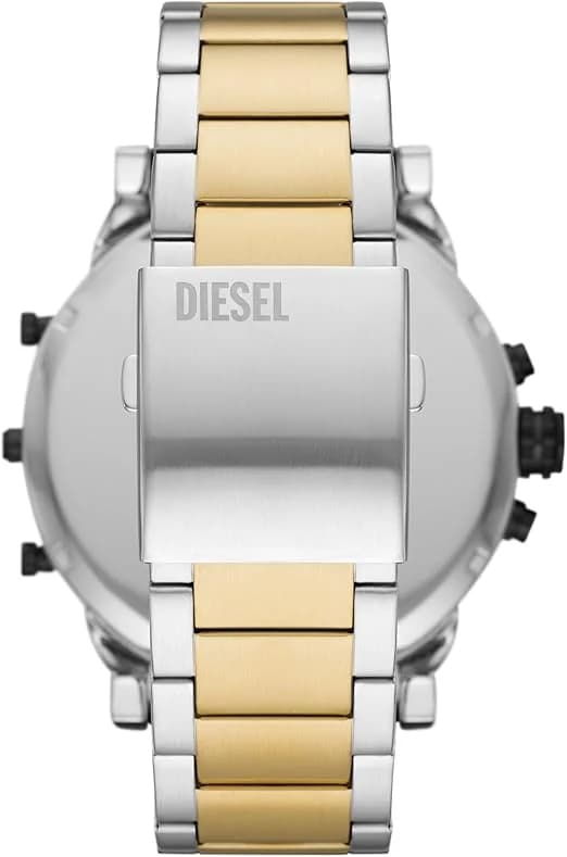 Diesel Mr Daddy 2.0 Black Stainless Steel DZ7459 Robust Design Men's Watch vue 4
