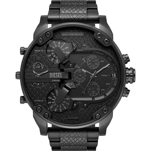 Montre Diesel DZ7468 homme cadran noir bracelet acier