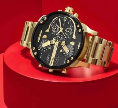Montre Diesel DZ7333 homme détail bracelet acier
