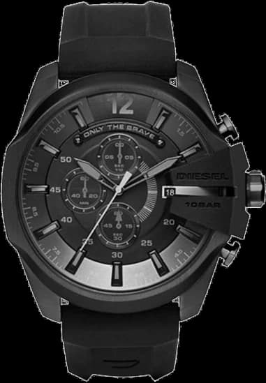 Diesel Mega Chief DZ4378 Black Men's Watch