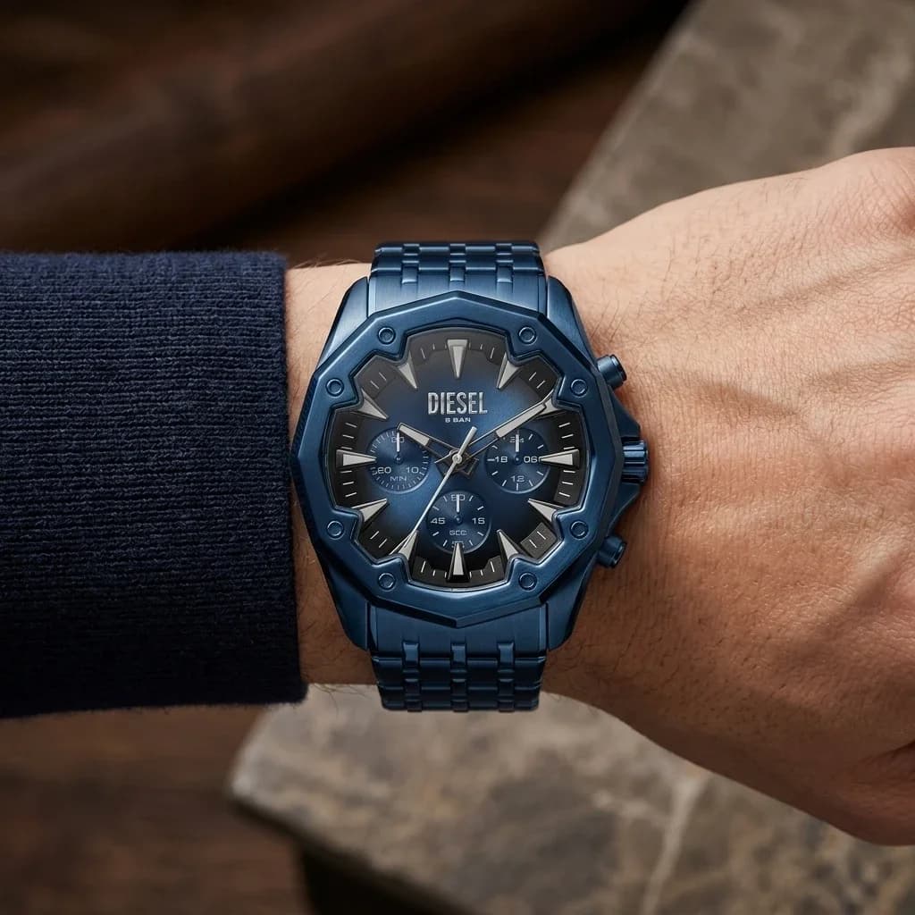 Montre Diesel DZ4705 homme détail bracelet acier