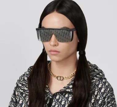 Lunettes de soleil masque Dior Oblique DIORCLUB M1U vue 4