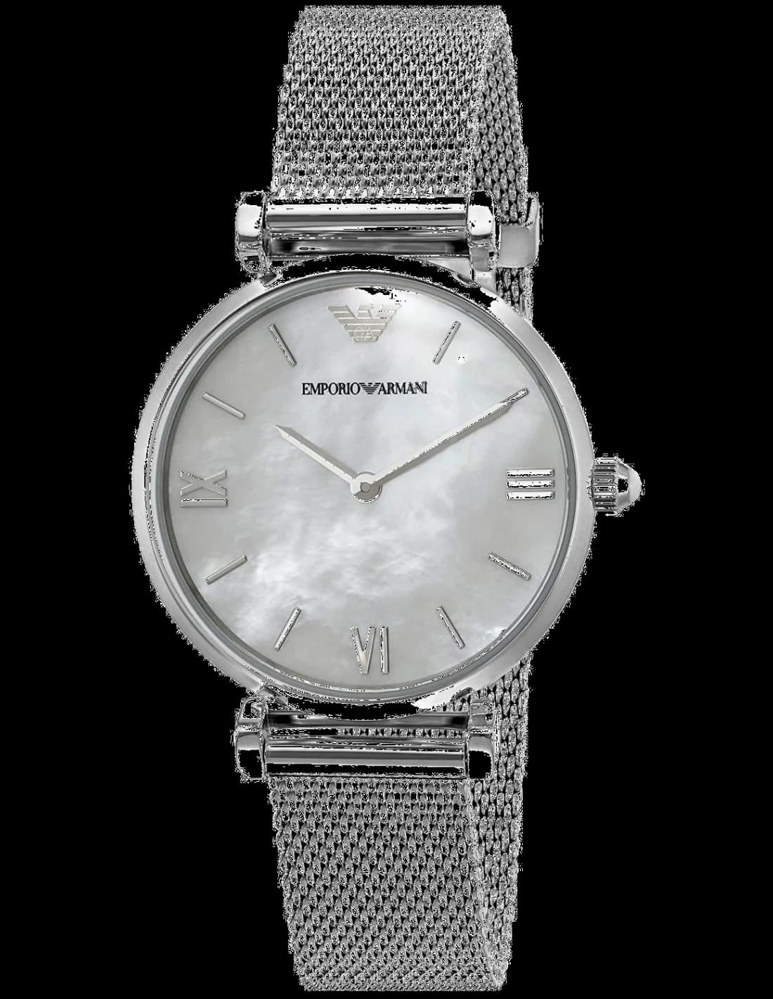 Emporio Armani AR1955 vue de côté, bracelet acier