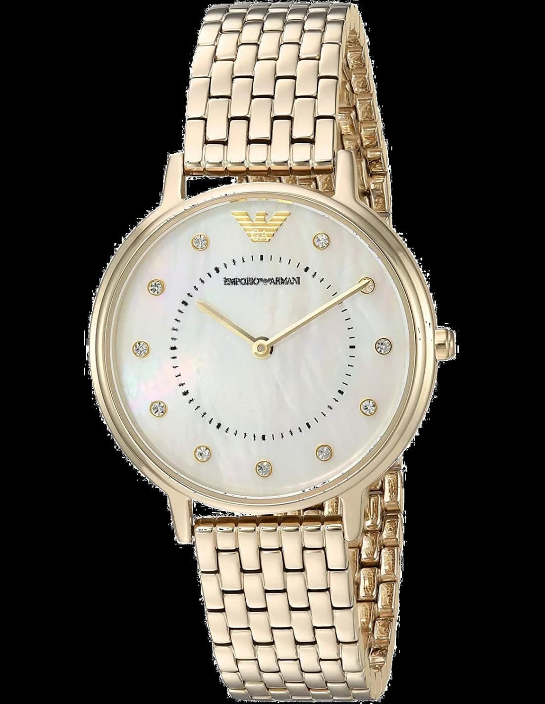 Emporio Armani AR11007 vue de côté, bracelet acier