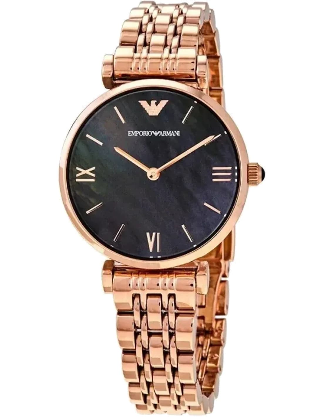 Emporio Armani AR11145 vue de côté, bracelet acier