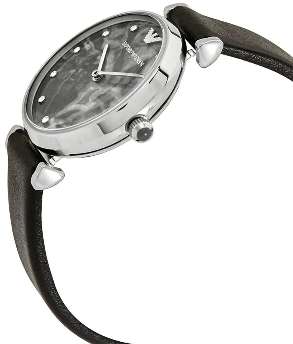 Emporio Armani AR11171 vue de côté, bracelet cuir