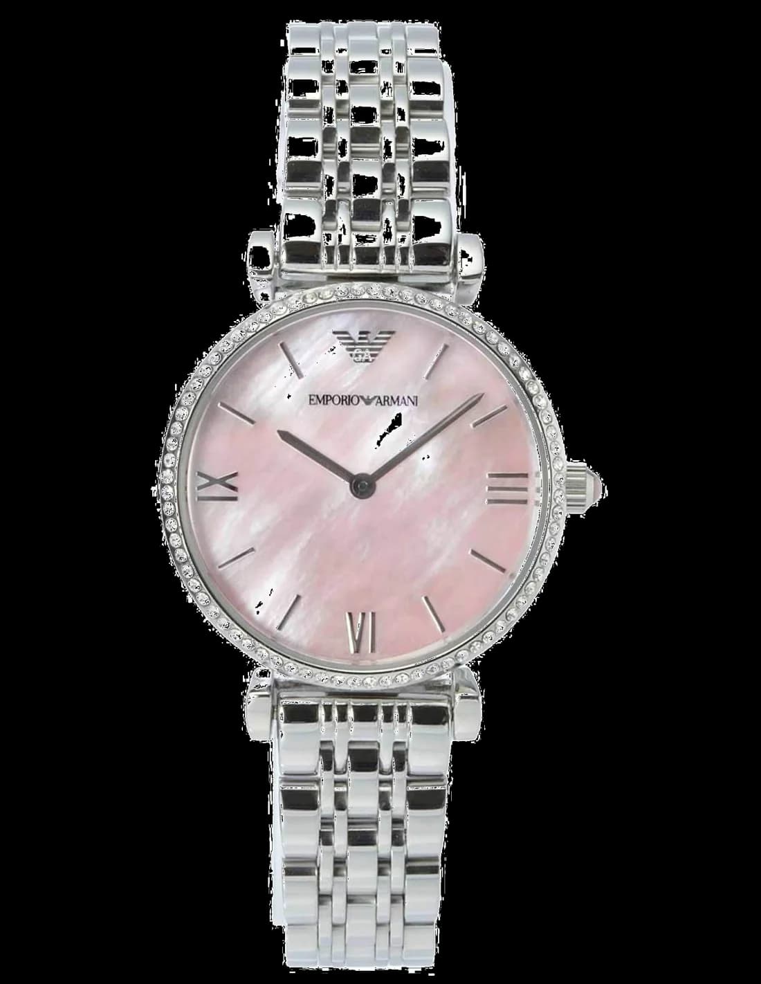 Emporio Armani AR1779 vue de côté, bracelet acier