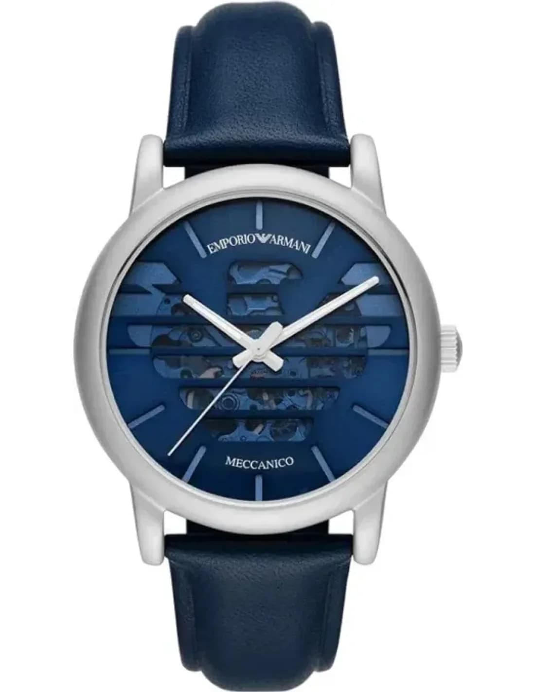 Emporio Armani AR60030 vue de côté, bracelet cuir