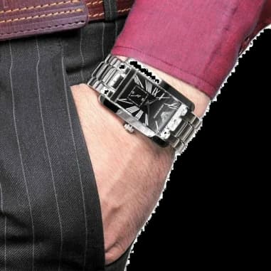 Montre Emporio Armani AR0156 homme vue de profil