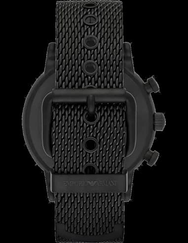 Montre Emporio Armani AR1968 homme détail cadran noir