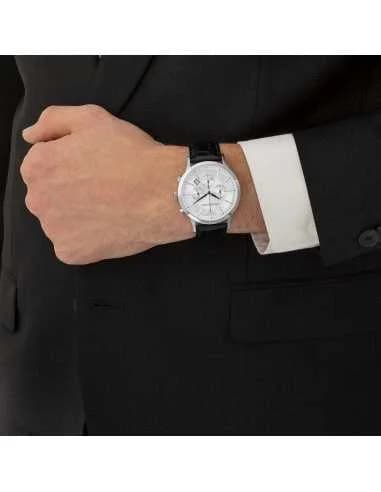 Montre Emporio Armani AR2432 homme détail cadran argent