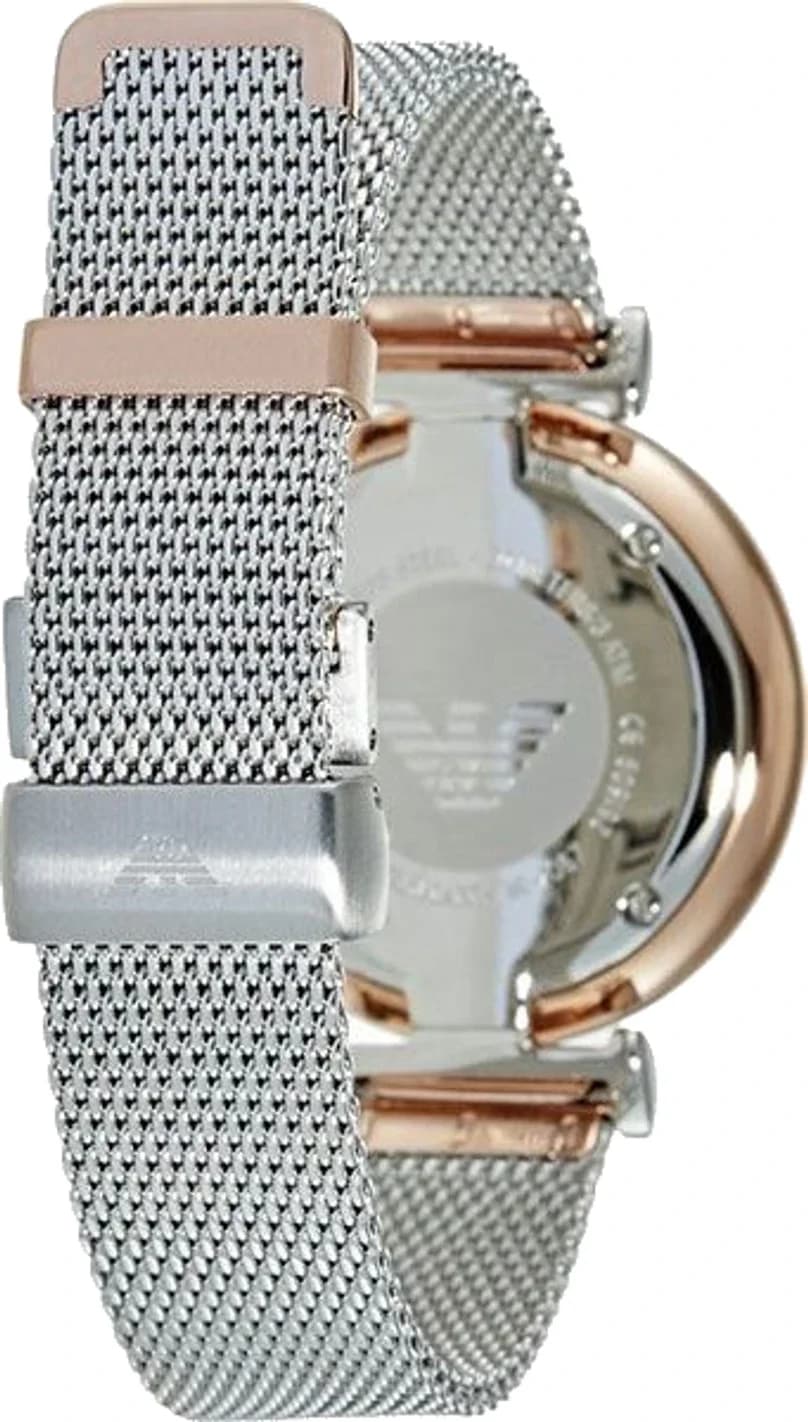 Montre Emporio Armani AR2067 femme verso boîtier or rose