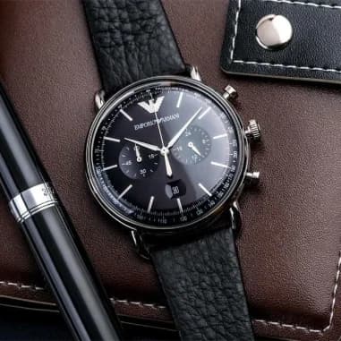 Montre Emporio Armani AR11143 homme verso boîtier argent